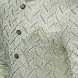 Pastel Green Cotton Blend Embroidered Sherwani Set