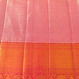 Golden Pink Kanjivaram Silk Saree