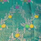 Pine Green Meenakari Kanjivaram Silk Saree