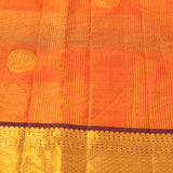 Rusty Orange Kanjivaram Silk Saree