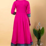 Artyclick Crimson Rayon Gotta Work Anarkali Set