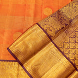 Rusty Orange Kanjivaram Silk Saree