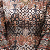 Black Dola Silk Printed Anarkali Set