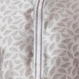 Silver Grey Printed Dupion Silk Kurta Set