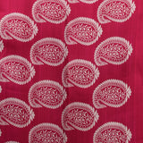 Denim Blue Pure Silk Saree With Block Print