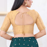 Golden Shimmer Embroidered Blouse