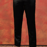 Black Silk Blend Embroidered Kurta Set