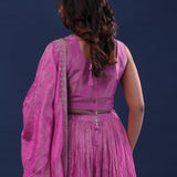 Hopbush Tissue Lehenga Set