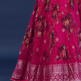Barbie Pink Chinon Georgette Crush Lehenga Set