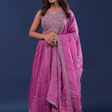 Hopbush Tissue Lehenga Set