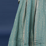 Pale Blue Banarasi Lehenga Set