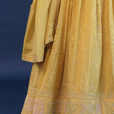 Royal Yellow Tissue Organza Lehenga Set
