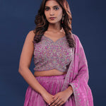 Hopbush Tissue Lehenga Set