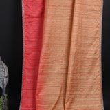 Dual Shade Pink Embroidered Dupion Silk Saree