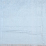 Pale Blue Floral Printed Dupion Silk Saree