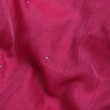 Deep Pink Embroidered Chanderi Saree