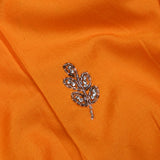 Sunset Yellow Embroidered Silk Saree