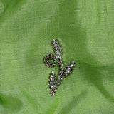 Soft Green Embroidered Cotton Saree