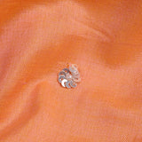 Soft Orange Floral Embroidered Silk Saree