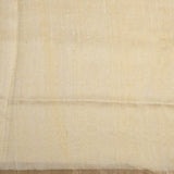 Pale Yellow Floral Printed Dupion Silk Saree