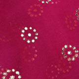 Pink Foil Printed Organza Saree