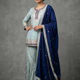 Plain Silk Blend Salwar Set
