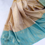 Cashmere Brown Kanjivaram Silk Saree With Floral Jaal Weaving