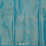 Cashmere Brown Kanjivaram Silk Saree With Floral Jaal Weaving