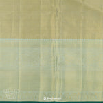 Golden Crest Dual Tone Kanjivaram Silk Saree With Floral Jaal Weaving