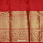 Medium Purple Kanjivaram Silk Saree With Floral Jaal Weaving