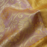 Purple-Gold Tissue Kanjivaram Saree With Floral Jaal Weaving