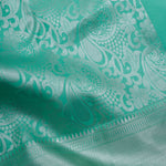 Mint Green Floral Jaal Kanjivaram Silk Saree