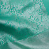 Mint Green Floral Jaal Kanjivaram Silk Saree