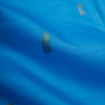 Chlorine Blue Kanjivaram Silk Saree With Floral Buttis Weaving