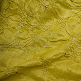 Spectrum Yellow Bandhani Kanjivaram Saree