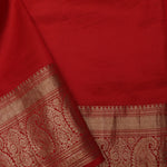 Ash Gray Printed Silk Saree With Kanjivaram Border