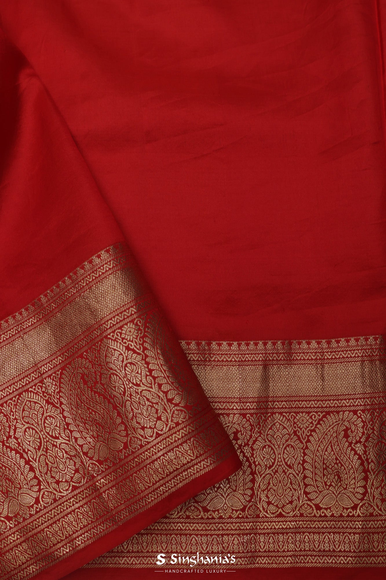 Ash Gray Printed Silk Saree With Kanjivaram Border