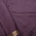 English Violet Printed Organza Designer Saree With Floral Design