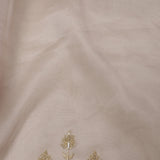 Pale Pink Tissue Organza Saree With Embroidery Border