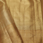Green Gold Tissue Kanjivaram Saree With Floral Jaal Weaving